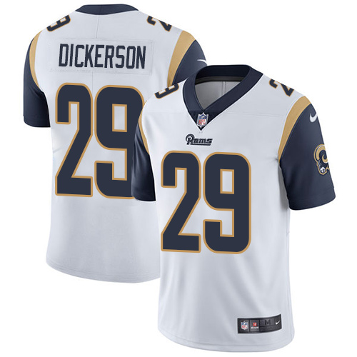 Nike Rams #29 Eric Dickerson White Youth Stitched NFL Vapor Untouchable Limited Jersey - Click Image to Close